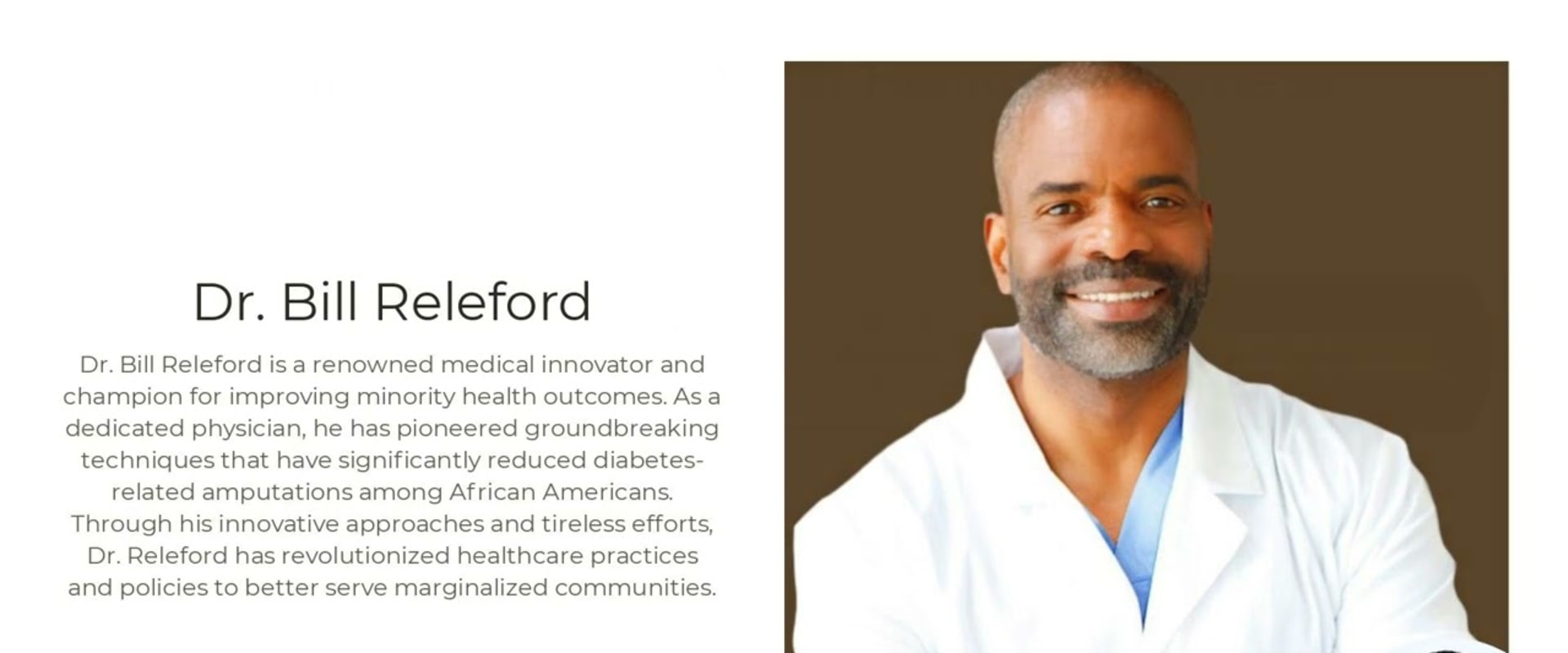 How Dr Bill Releford Is Revolutionizing Healthcare For Black Men