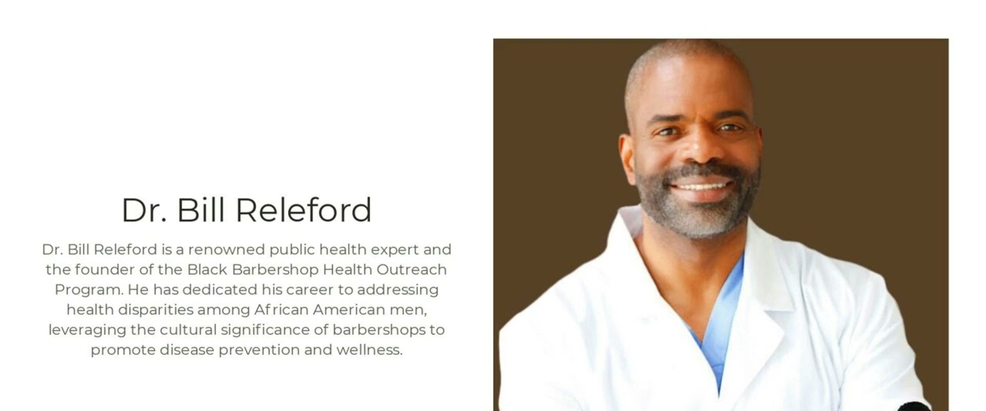 How Dr Bill Releford | Black Community Visionary Health Leader Is Shaping The Future of Black Men's Wellness